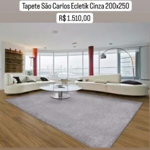 Tapete São Carlos Ecletik Cinza